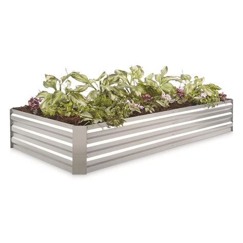 galvanized planter box outdoor